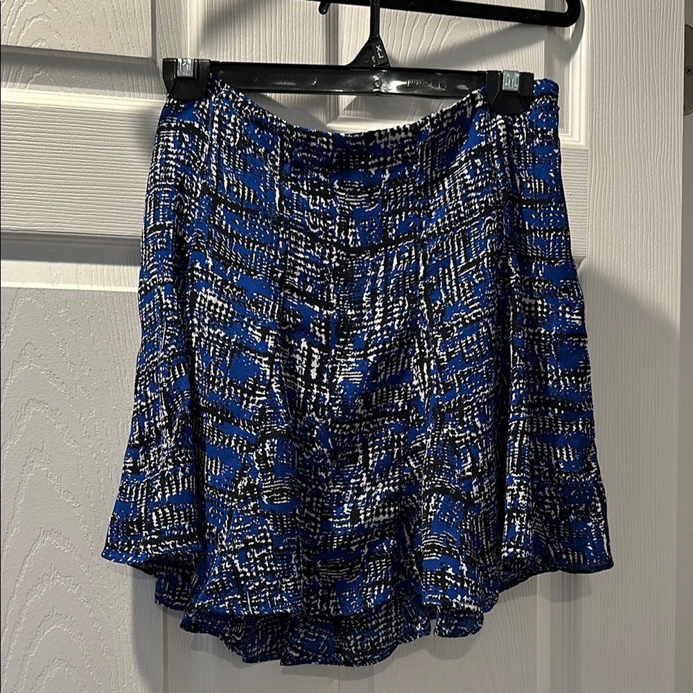 Blue Patterned Women's Skirt